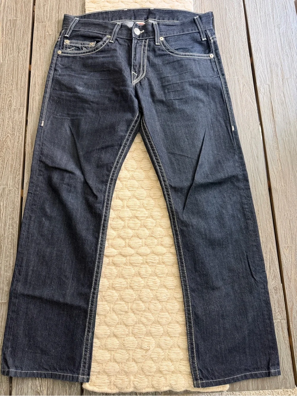 True Religion Men’s Dark Indigo Bootcut Jeans